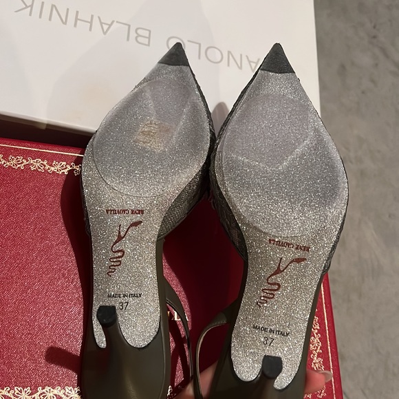 ✨RENE CAOVILLA✨ Veneziana 75 Crystal Lace Slingback Pumps - Brand New - Picture 10 of 14